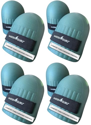Image of GARDEN GURU Home & Gardening Knee Pads - Waterproof EVA Foam Cushion, Soft Inner Liner, Comfortable Fit with Adjustable Straps (4 Pack)