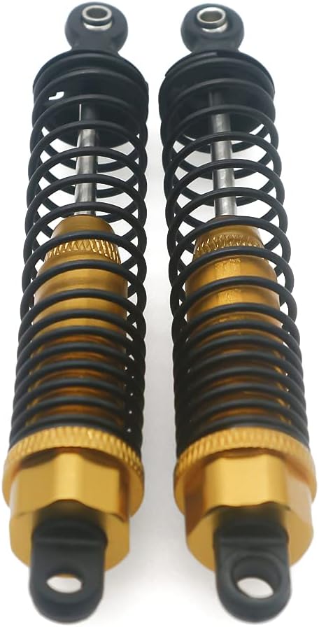 HobbyCrawler for Redcat Gen8 Crawler 2X Machined Alloy Redcat Gen8 Upgrades FrontRear Damper Shock Absorber 110mm Oil Filled Type Fit Redcat Racing(Yellow)