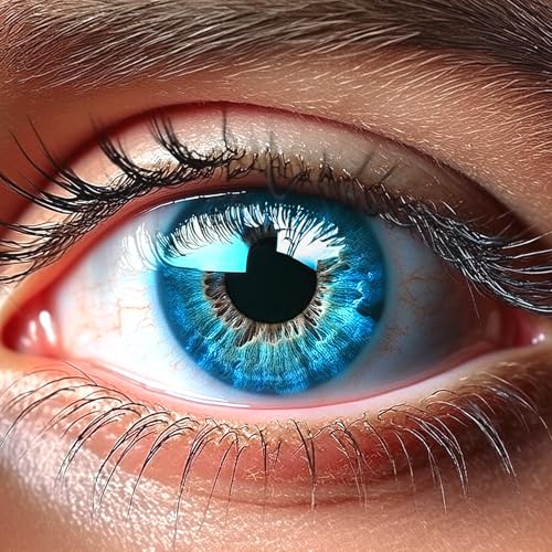 GLAMLENS lentillas de color   azul Amalfi Azul + contenedor. 1 par (2 piezas)   90 Días   Sin Graduación   0.00 dioptrías   blandos   Lentes de contacto de hidrogel de silicona s