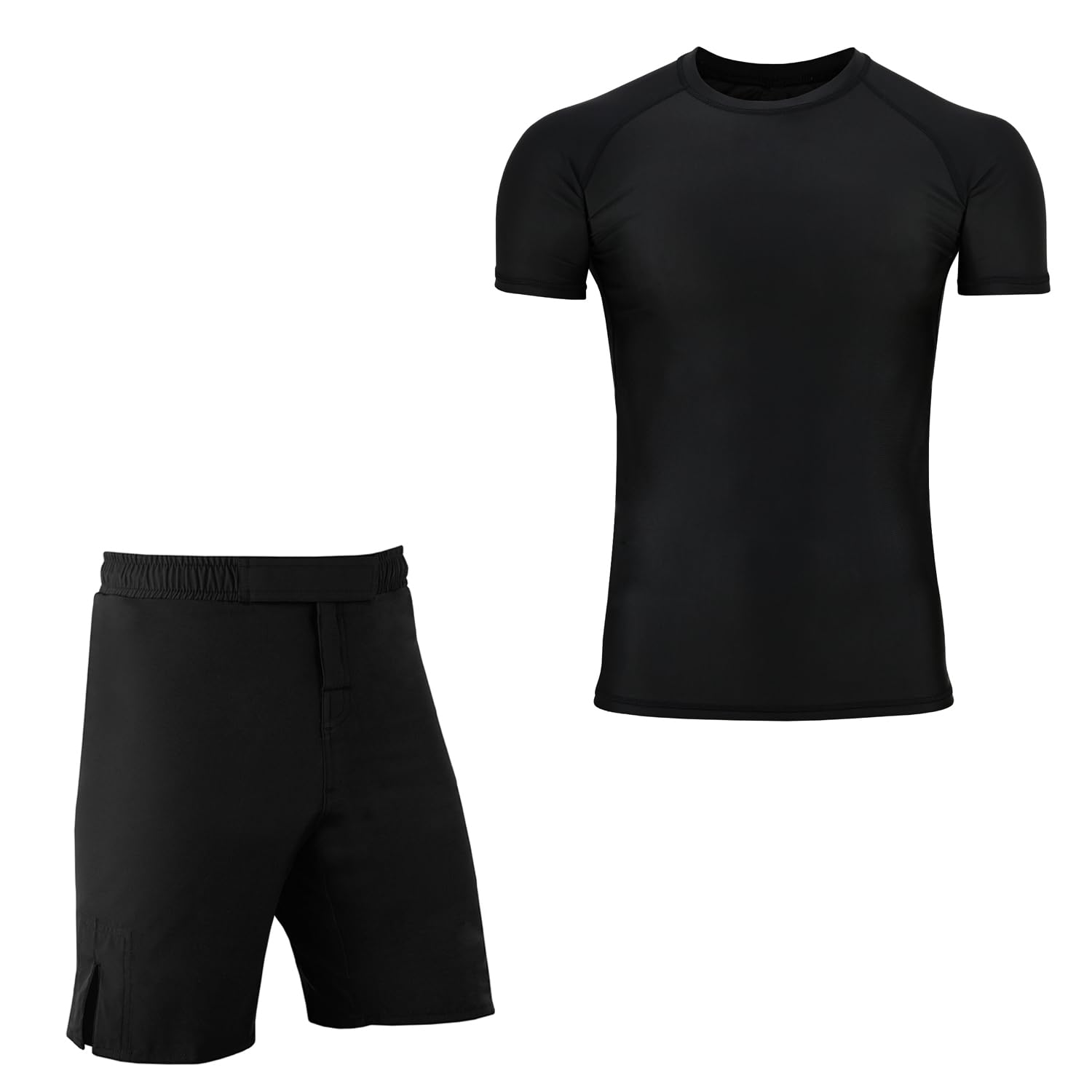 ROAR-INT MMA Rash Guard & BJJ Shorts Set Kids Fight Training Grappling Wear Jiu Jitsu Gi Trunks Outfit Set