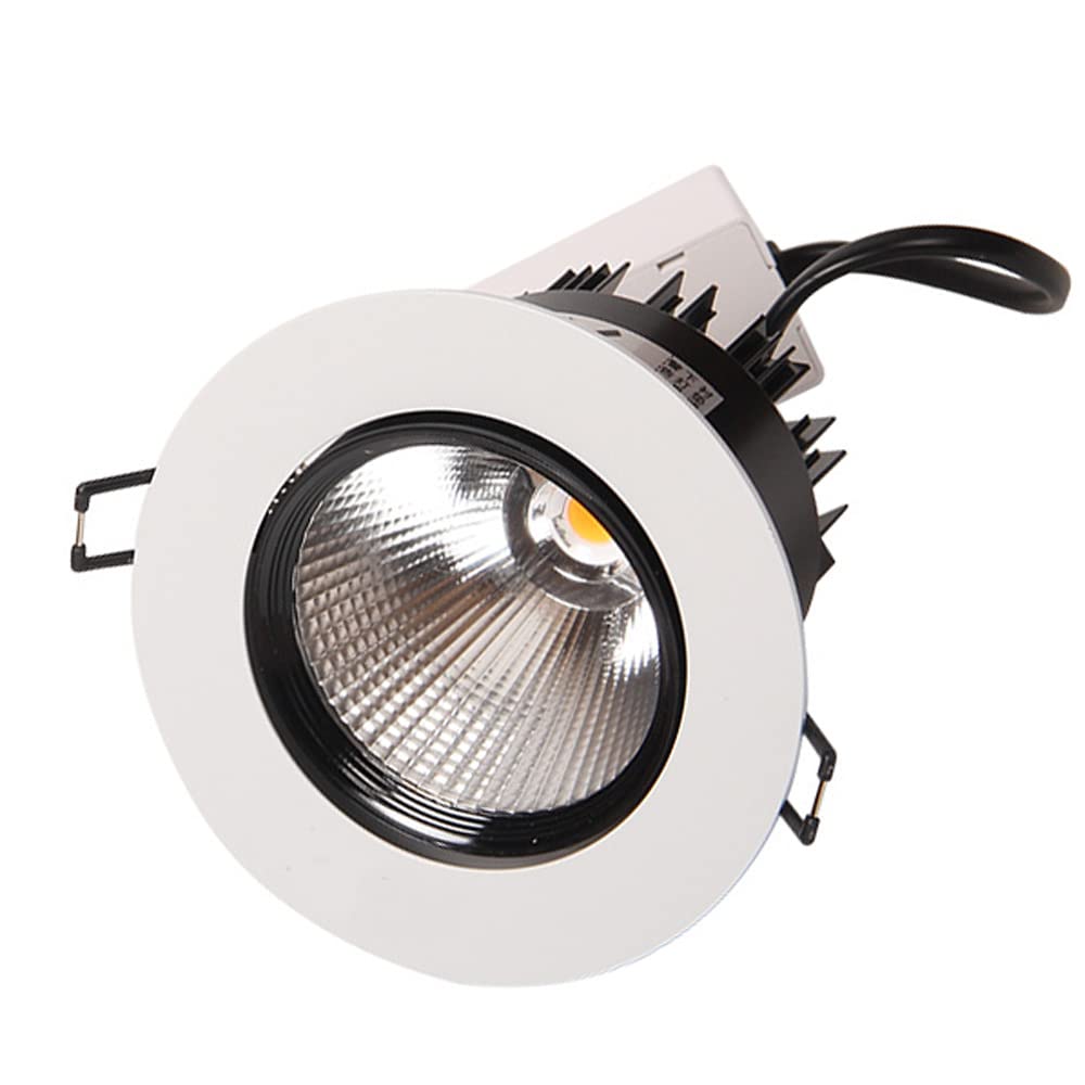 YNBSHGAA Ultra Thin LED Panel Downlight Baffle Trim Round LED Ceiling Recessed Light AC90-260V Round Aluminum Alloy Recessed Lights Simple Retrofit Installation - No Flicker,6w-3000K
