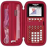 Elonbo Étui de transport pour calculatrice graphique couleur Texas Instruments TI 84 Plus CE/TI 84 Plus/TI 83 Plus/TI 83 Plus CE, poche supplémentaire en maille pour câble de charge manuel (français
