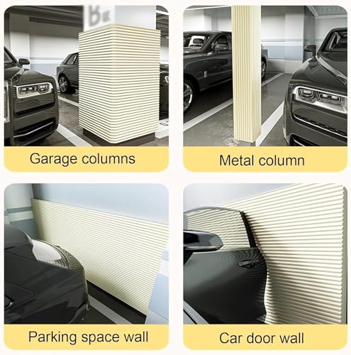 Protezione da parcheggio per auto, in schiuma morbida, protezione da parete per garage, bordi e angoli, imbottitura extra larga per garage e magazzini,