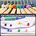 Hilitchi 540-Pcs [XXS - 4XL] Clothes Hanger Size Color-Coding Garment Size Markers Assortment Kit - 9 Size - with Storage Box