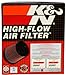 K&N High-Flow Original Lifetime Universal Clamp-On Air Filter: High Performance, Premium, Washable: Flange Diameter: 5 In, Filter Height: 5.5 In, Flange Length: 1 In, Shape: Round Tapered, RU-5147