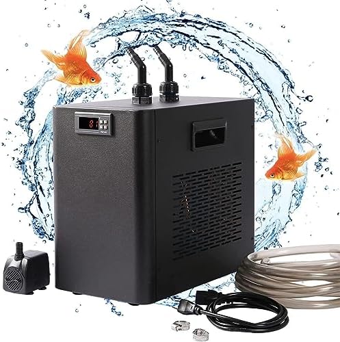 Aquarium Water Chiller - Efficient Cooling System for Fresh & Saltwater Tanks, Ideal for Axolotl & Marine Fish, Adjustable Temperature Control, Quiet Operation.
