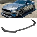 Front Bumper Lip Spoiler for Ford Mustang GT 2018-2023 Matte Black Front Bumper Chin Splitter Diffuser Protector Guard
