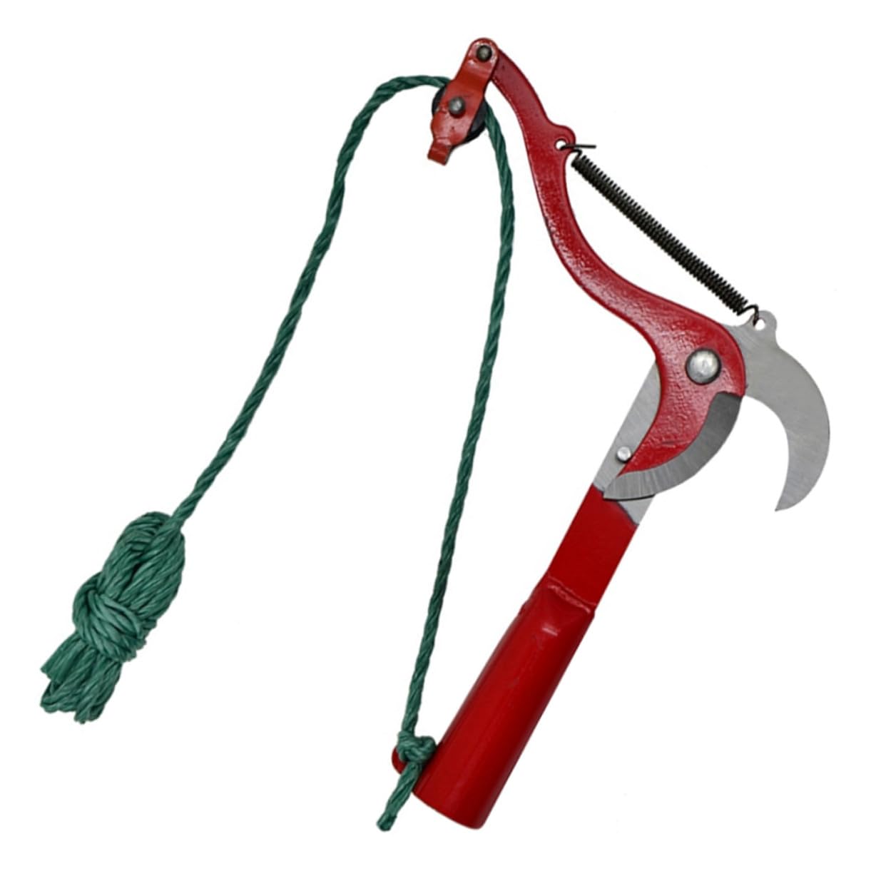 Astschere mit Seil aus Stahl für Schwere Schnittarbeiten Rot | Gartenschere mit Seil, Labor Sparende Hand Schere, für Gras und Zweige