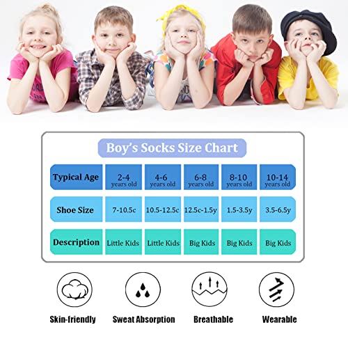 Boys Socks 25 Pairs kids Sport Ankle Athletic Sock Half Cushion Low Cut sock2