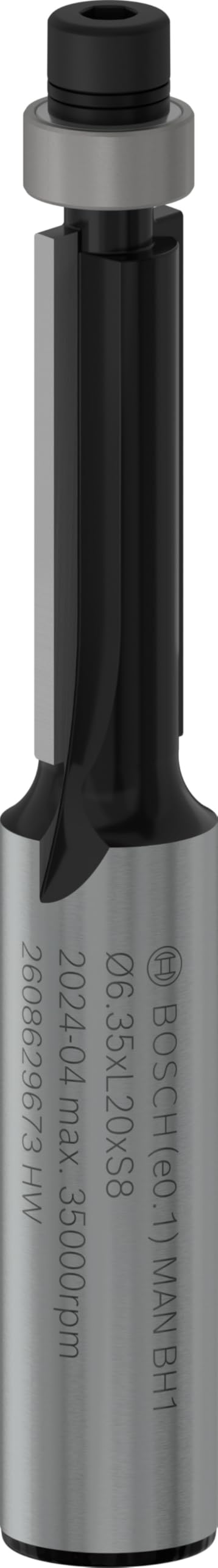 BOSCH PRO Router Bit Bottom Bearing Flush Trim | Ø6.35xL20xS8mm | Engineered for Professionals | Clean, Precise Cuts in Wood & Composites | Long-Lasting Carbide Blade | Universal Fit-image-46
