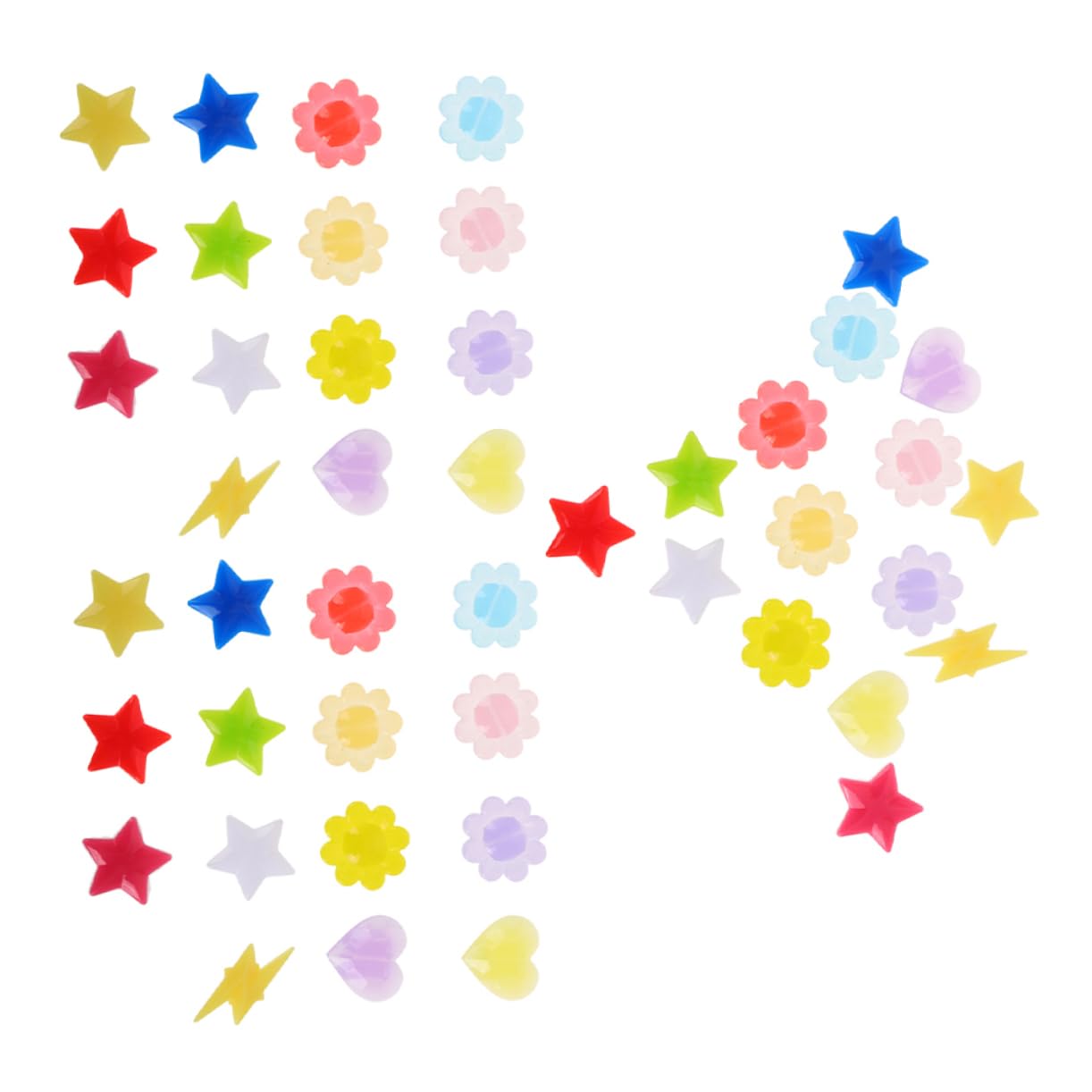 Hemoton 2Bags Bike Spoke Beads for Luminous Bicycle Wheel Decorations Easy to Install Vibrant Mixed Colors for Enhanced Night Safety Fun Accessories for Mountain