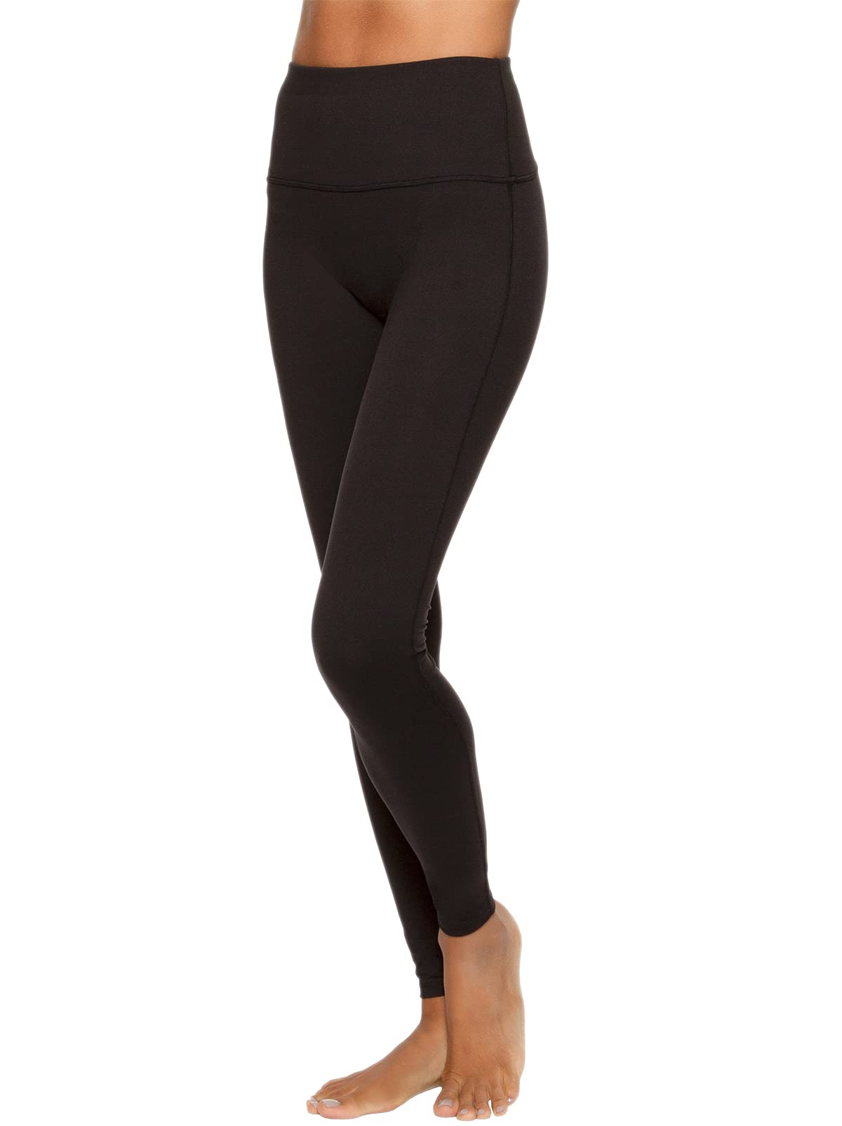 Felina Velvety Soft High-Waisted Legging Comfortable, Curve-Hugging, 4-Way Stretch, Lightweight, No-Center Seam Design Black