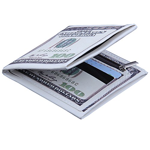 Men's PU Leather Wallet Us Dollar Bill Wallet Billfold Leather Credit Card Photo Holder3