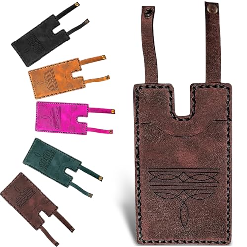 Western Boot Wallet with Snap Strap | boot wallet Women and Men | Vintage Cowboy Design for Men and Women | for Daily & Outdoor Use (brown,1pcs)