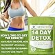 2 Packungen Tee Zum Abnehmen, 14 Tage Detox Cleanse Weight Loss Tea, Detox Tee Zum Abnehmen, Sanfte Entgiftung und Reinigung zur Gewichtsreduktion und zum Abbau von Bauchfett