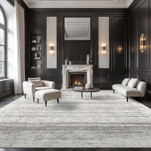 Soft Charcoal Grey Washable Rug