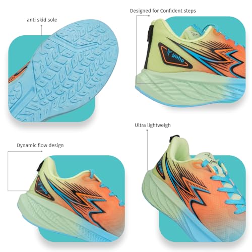 Image of YOHO RushHour Dynamiq Sports Shoes for Men |Cushioned Insole, Stylish, Casual & Sneakers for Gents | Lightweight, Anti-Skid Shoe for Gym, Walking, Running & Everyday Use-1835