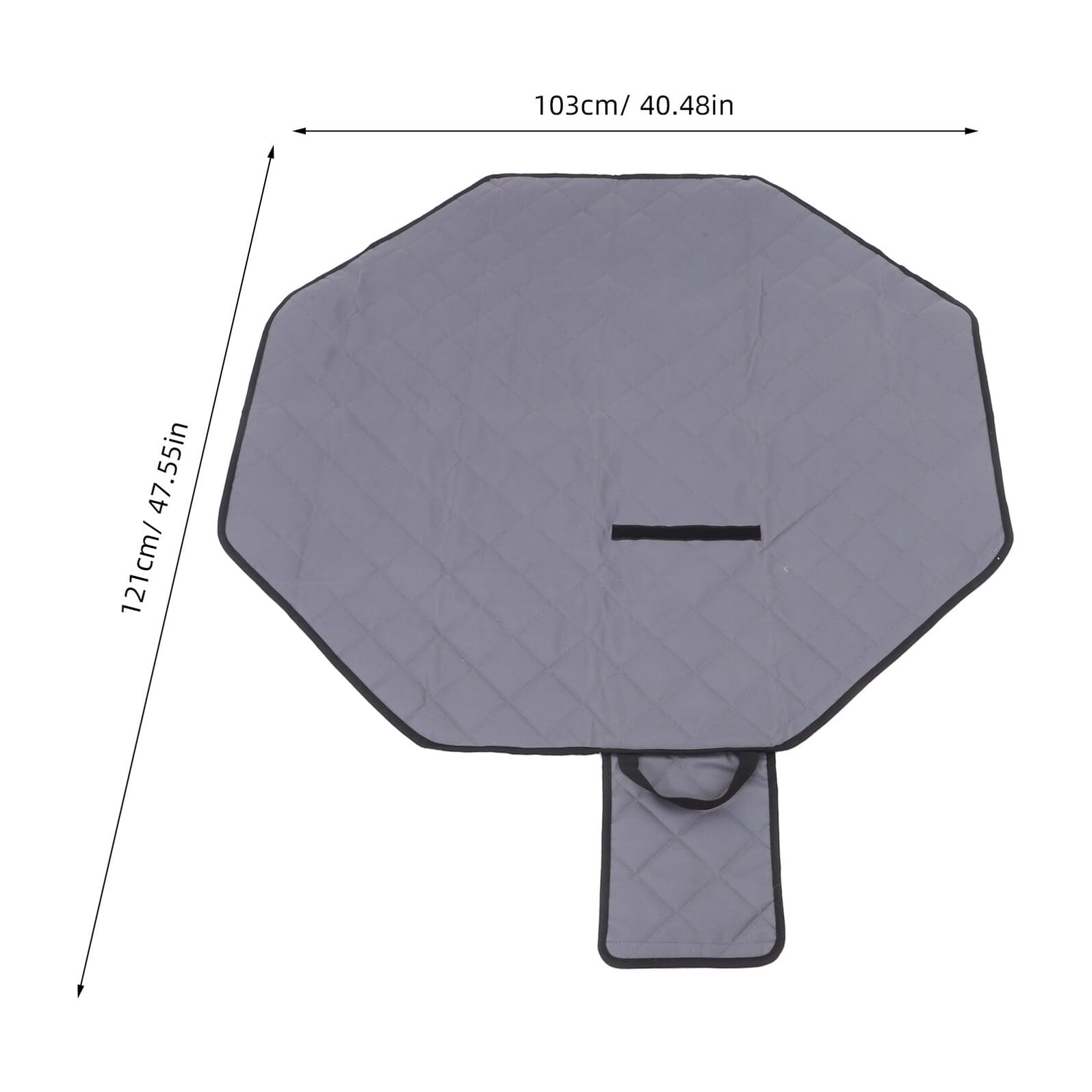 Mikikit Alfombrilla Octogonal para Corral de Mascotas, Lavable y Plegable, de Tela Oxford, para Perros Pequeños, Adecuado para Interior y Camping