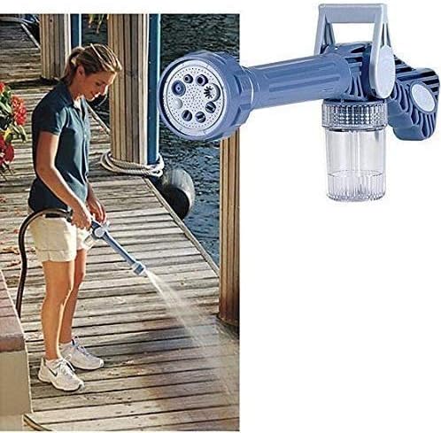 Ez Jet Water Cannon 8 in 1 Turbo Water Spray Gun for Car Washing, Pet Wash, Gardening with inbuilt Soap Dispenser Tank for Home Cleaning