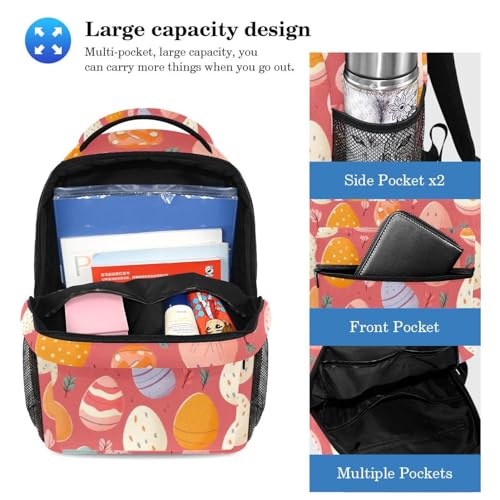 Sac à dos avec trousse rose et multicolore pour garçons et filles - 3