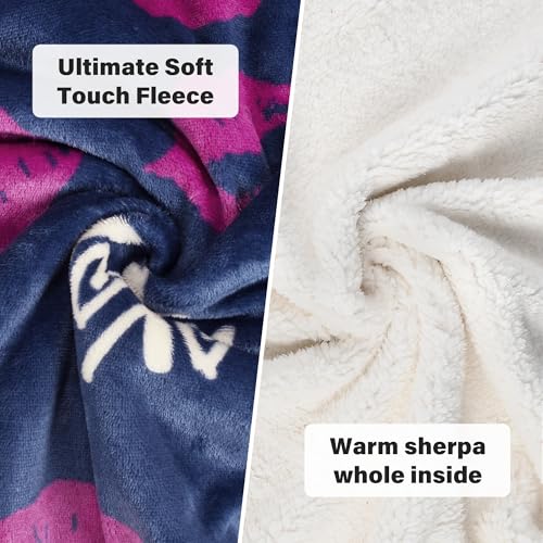 Image of Catalonia Sherpa Wearable Blanket with Sleeves and Pocket for Adults