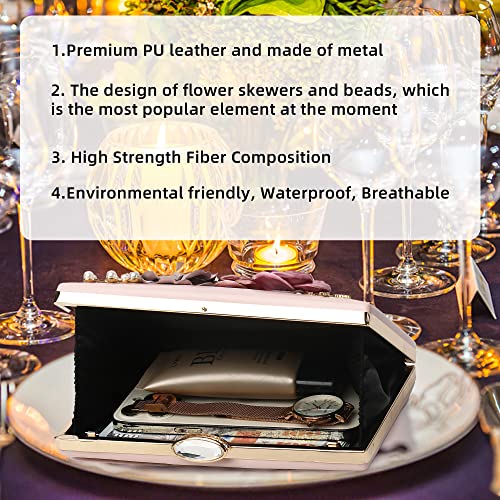 Floral Clutch Floral Clutch Purses For Women 3D Flower Purse Clutch With Roses Flower Clutch Clach Unique Clutch Purses For Women Blush Clutch Purses Women Evening Bridal Pearl Clutch Bride Clutch #TOP3