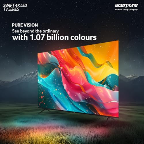 Image of Acerpure 165 cm (65 inch) Swift Series UHD LED Smart Google TV, 240 Volts, AP65UG51ASFTD Model (Black)