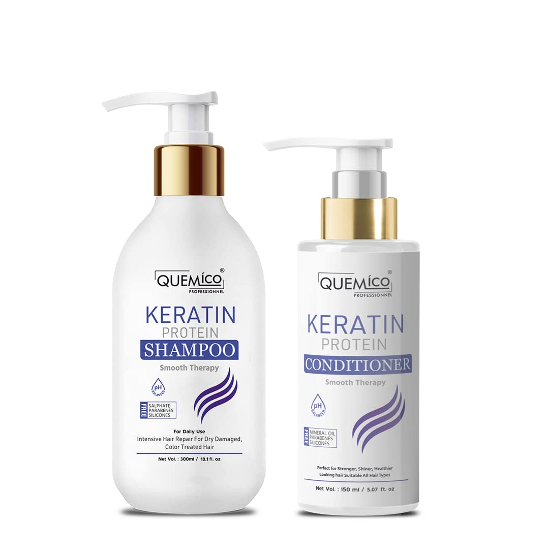 Quemico Professionnel Sulphate Free Keratin Shampoo and Conditioner