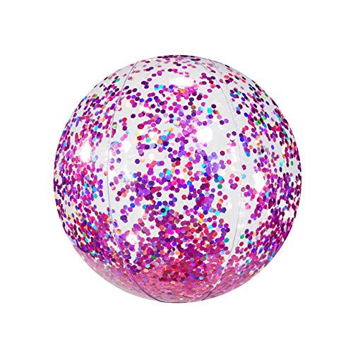 Poolcandy Glitter or 3D Beach Balls, Pink Glitter