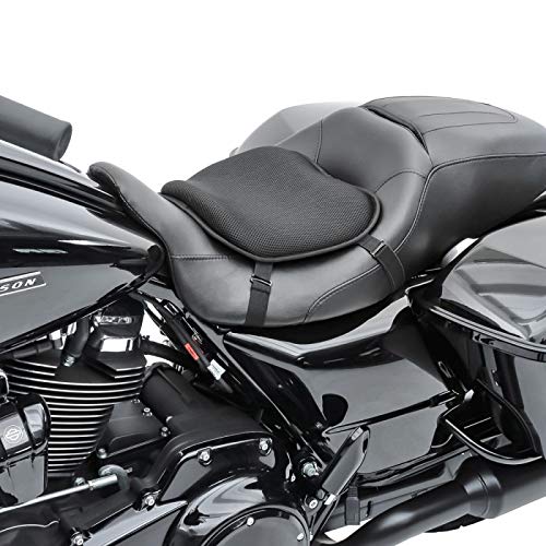 Gel Sitzkissen L Kompatibel mit Ducati Multistrada 1260 Pikes Peak schwarz