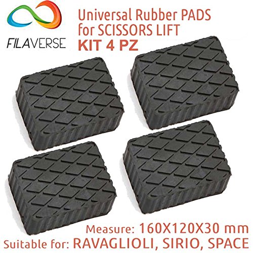 Preisvergleich Produktbild 4 Gummiauflagen 160x120x30 mm für Hebebühnen