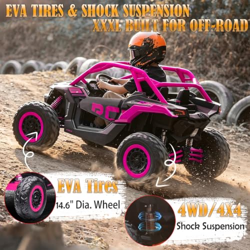 Image of Licensed CAN-AM Maverick X3 24V Ride On Toys 2 Seater Kids UTV Side by Side