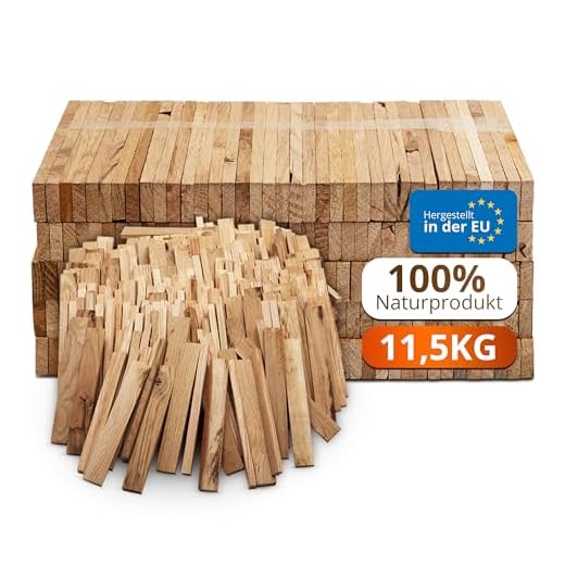 Tipps zur Auswahl hochwertiger Holzbausteine 12 Aleko Parkett Premium Brennholz 11,5 Kg - Anzünder aus Eichenholz, Bio Kaminanzünder, für Grill Kamin Ofen - Perfekter Grillanzünder, getrocknetes und unbehandeltes Anmachholz