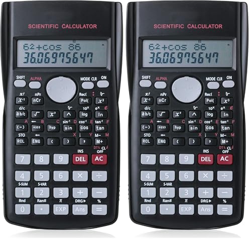 Image of Mr. Pen Scientific 2 Line Calculator - Fraction & College Math Calculator for Students & Engineers, Back to School Supplies (Pack of 2)