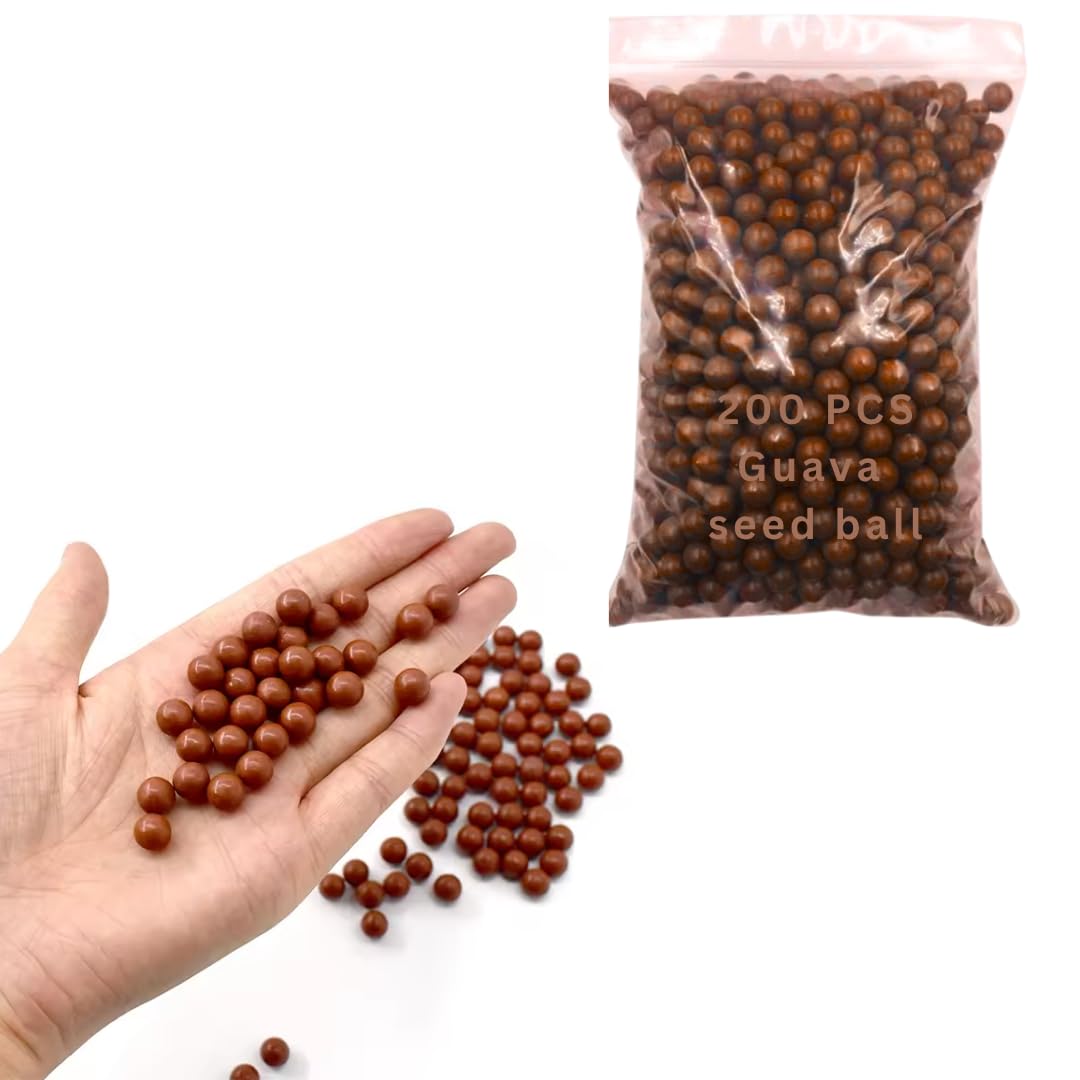 Marksman® Seed Balls | Just Throw & Grow | Tree Seed Bombs | Seed Balls Return Gift | Seed Balls of Trees (Guava Seed Balls, 200 Pieces)