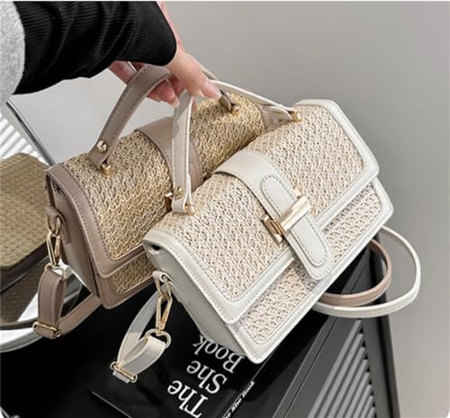 Straw Crossbody Bags for Women Summer Vacation Beach Bags Straw Purses Woven Handbags Shoulder Clutch Bag2