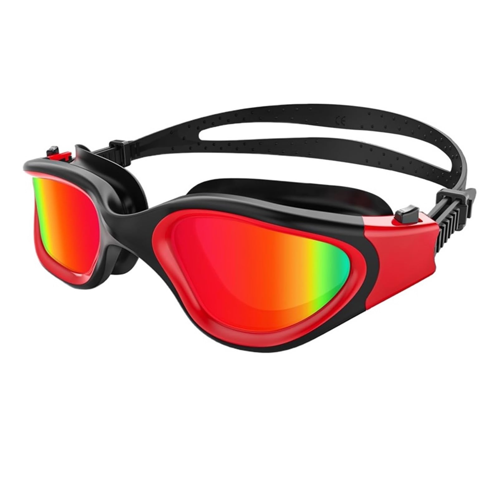 Schwimmbrille for Damen und Herren, beschlagfrei, UV-Schutz, Unisex, Erwachsene, schnell verstellbar, Silikon, for Schwimmen, Tauchen Schwimmbrille