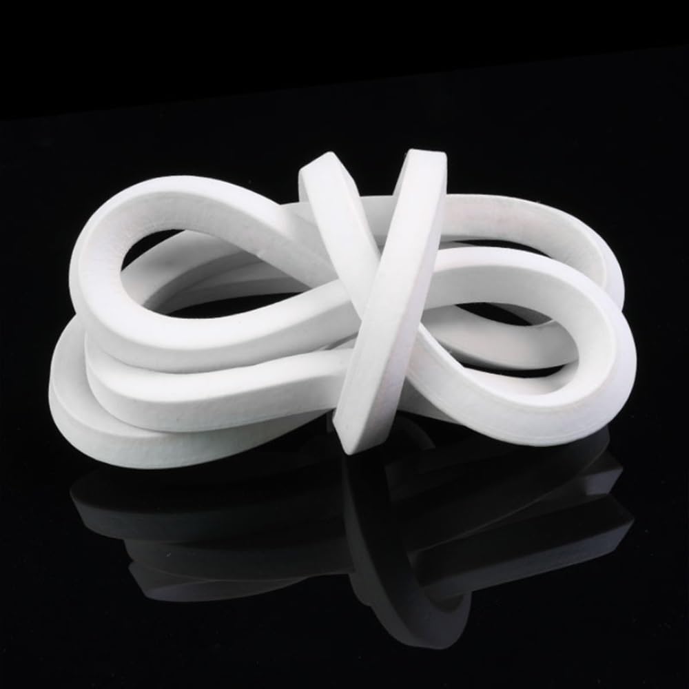 Anyaciy One Color Rubber Foam Seal 2M Square Rubber Sponge, 2X10mm-16X16mm White Silicone Foamed Strip, Doors Windows Gasket Elastic Sealing 1 Piece(6X6mm)