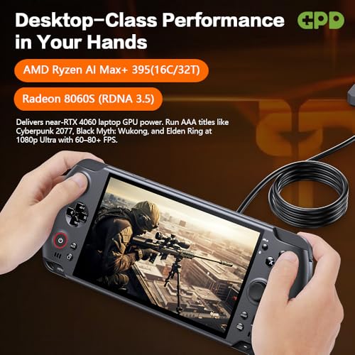 Image of GPD Win 5 [AMD AI Max+ 395-32GB+2TB] 7-inch 120Hz Display Mini Handheld Win 11 PC Game Console, Removable Battery, Radeon 8060S Graphics,1920X1080 Touchscreen Laptop Tablet PC (AI 395-32GB+2TB)