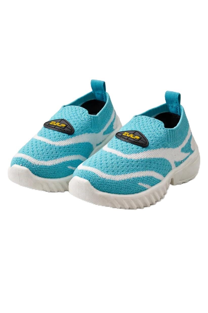 Kids Shoes for Boys & Girls – Lightweight Breathable Slip-On Sneakers | Baby Shoes & Toddler First Step Walking Shoes | Comfortable Everyday Wear (Age 1–4 Years) – Aqua Pebble Sky Blue-image-32