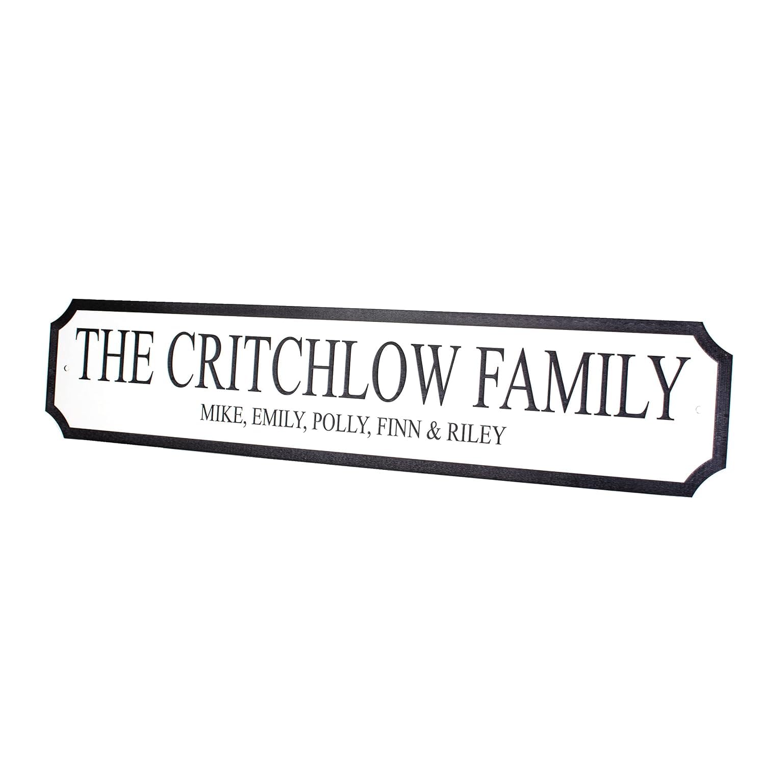 Personalised Family Street Sign | Waterproof | Indoor or Outdoor Use Home, Bar or Garden | Vintage Railway Plaque | 5 Sizes Available (X-Small)