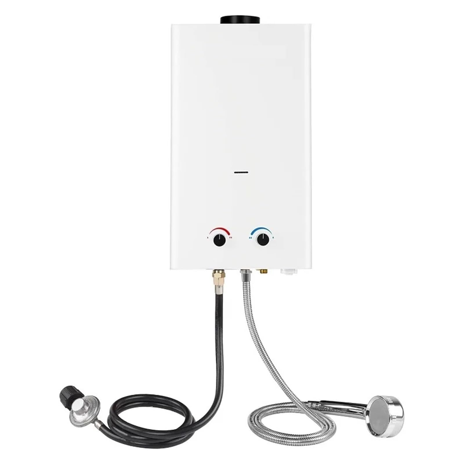 Mooilko One Color Tankless Water Heater, Outdoors Propane Water Heater 12L Bs318 3.18, Portable Hot Water Heater For Cabin & Barn Easy To Use