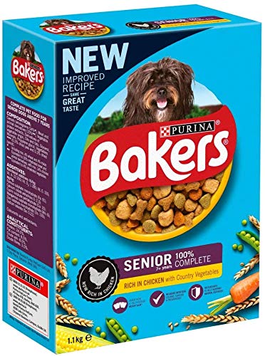Bakers2 x Senior with Tasty Chicken & Vegetables & Wholegrain, 1.1kg