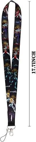 Miniatura 2 de Pinstant Saint Seiya Knights of the Zodiac Anime Manga 17.7" Cuello Lanyard Holder ID Badge Mobile Phone Pin Strap