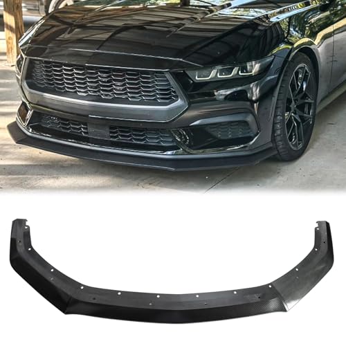 Equipped With Handling Package - Missing Front Splitter During PDI - 2021 Ford Mustang Mach 1 4 Carbon Fiber Front Bumper Lip for Ford Mustang EcoBoost/GT 2024-2026