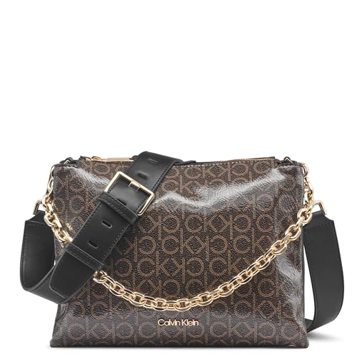 Image of Calvin Klein Women's Rain Triple Compartment Chain Crossbody