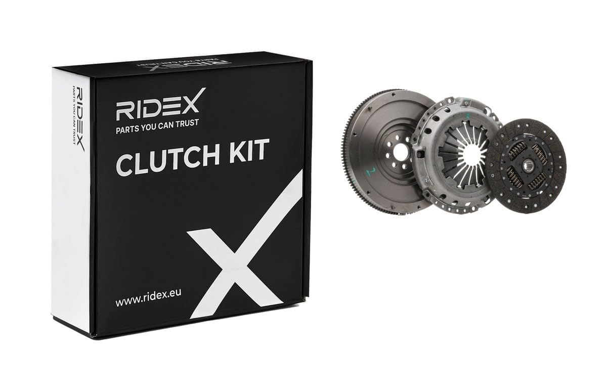 RIDEX 479C0056 Kit de embrague con volante monomasa sin desembrague central con juego de tornillos con volante motor No se requiere una herramienta especial para montaje Compatible con OPEL
