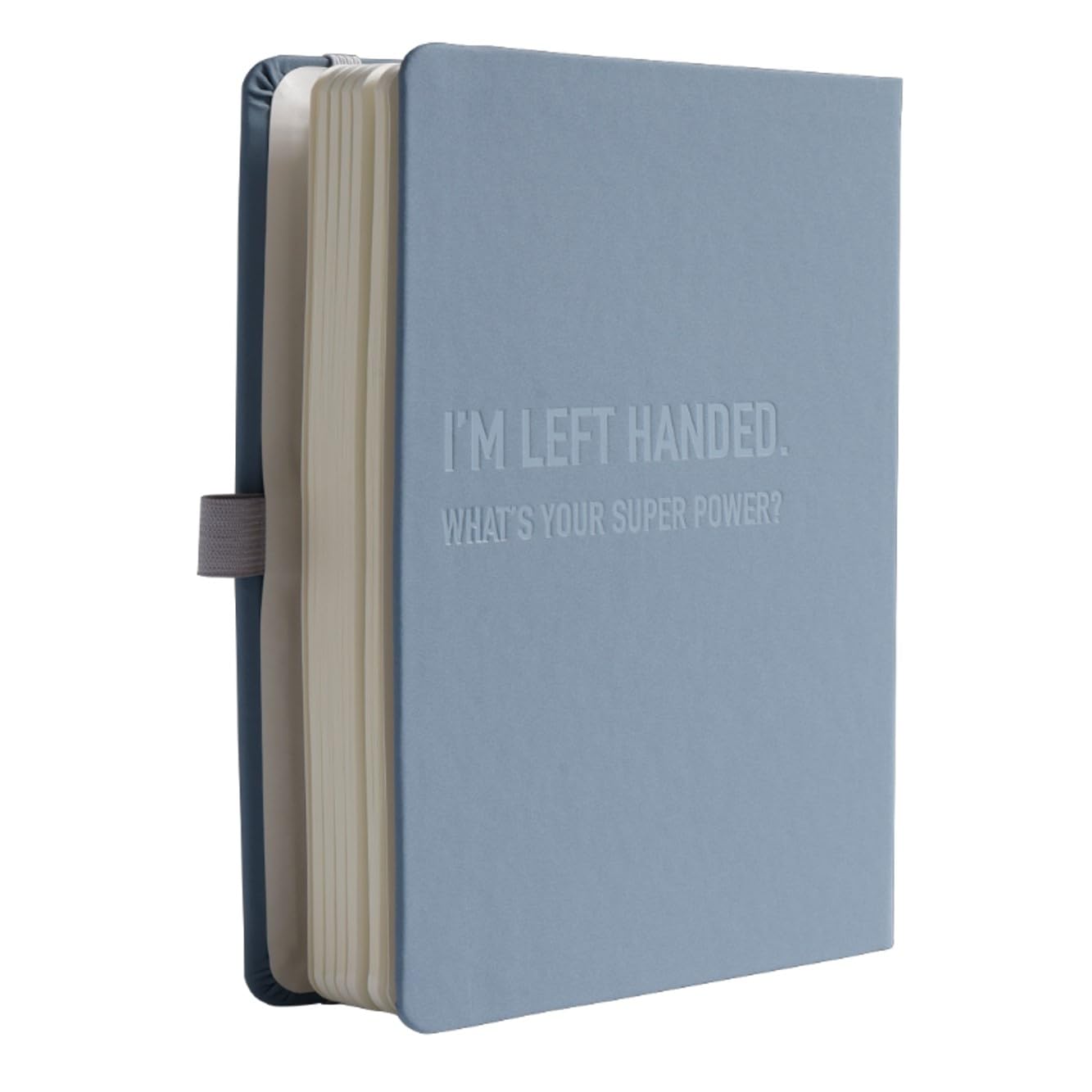 Urby Left Handed Journal w. Leather Cover. The Lefty Stuff Series. College Ruled Left Handed Notebooks, 200 Pages