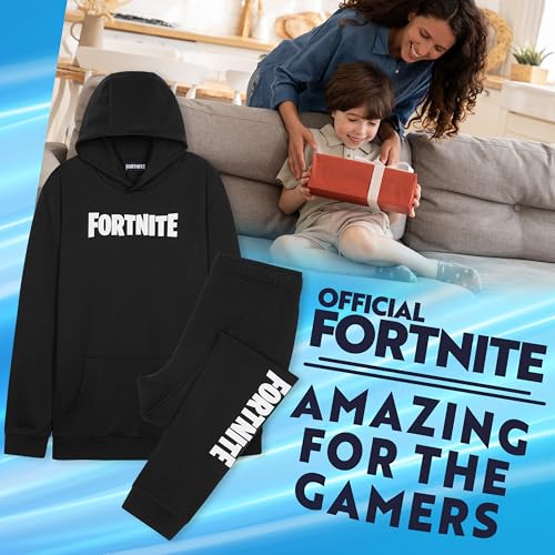 Fortnite Tracksuit Set for Boys, Teens, 2-Pc Hoodie & Joggers, Pullover Sweatshirt with Kangaroo Pocket, Gamer Gifts for Boys2
