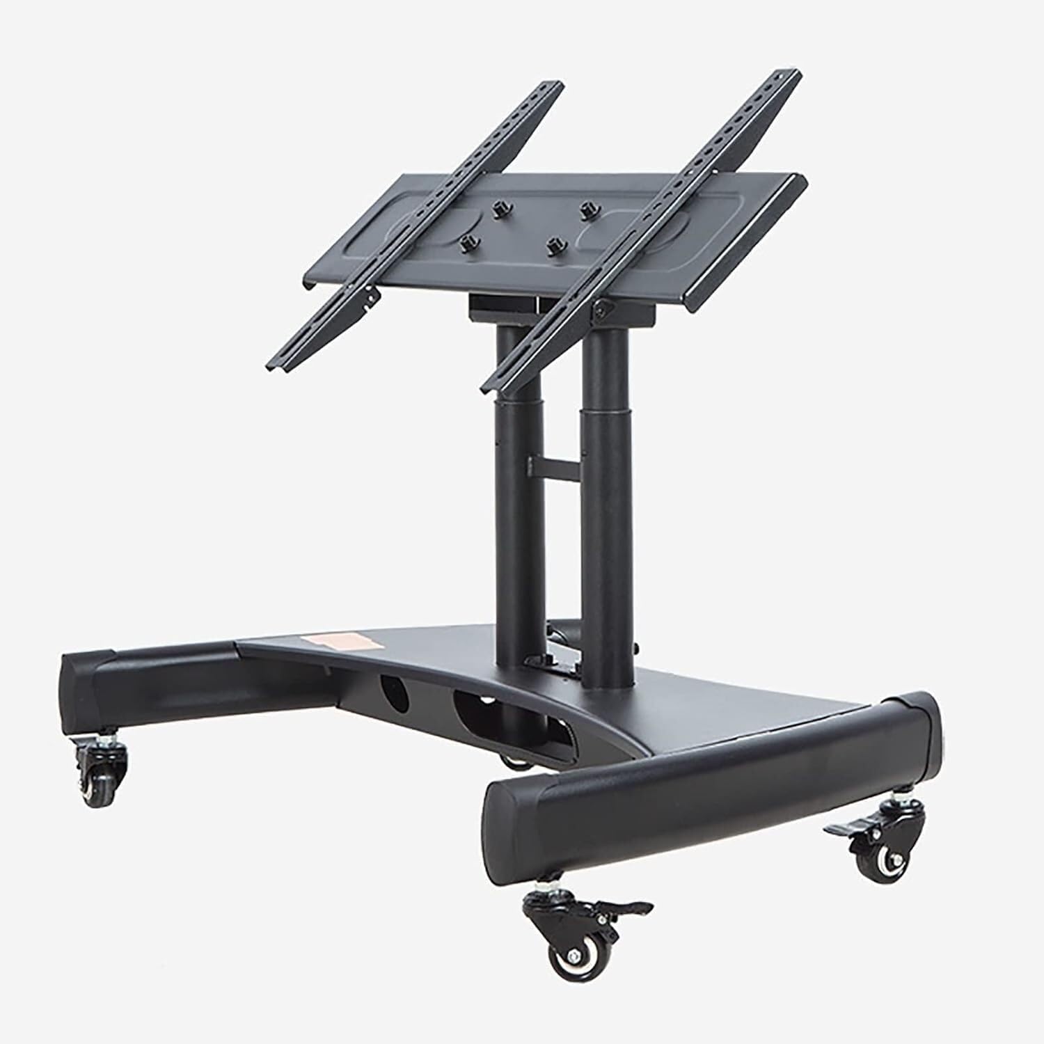 asdchZen Monitor Arms Mobile Tv Cart Height Adjustable Rolling Tv Stand,Suitable For 32-75 Inch Lcd Led Flat/Curved Screen Tvs